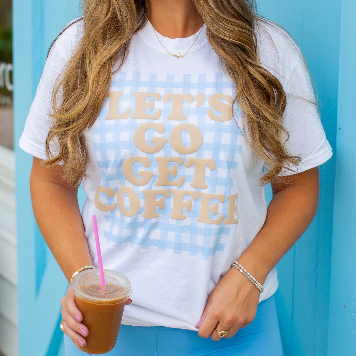 PUFF 'Let's Go Get Coffee' T-Shirt - United Monograms