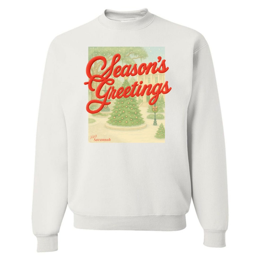 PUFF Make It Yours™ 'Season's Greetings' Crewneck Sweatshirt - United Monograms