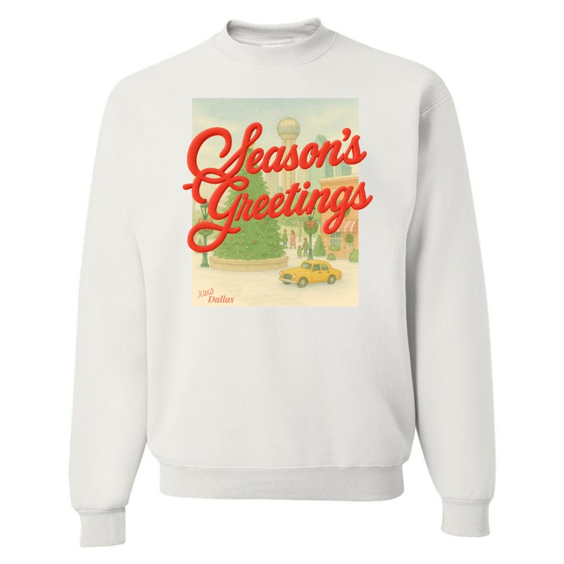 PUFF Make It Yours™ 'Season's Greetings' Crewneck Sweatshirt - United Monograms