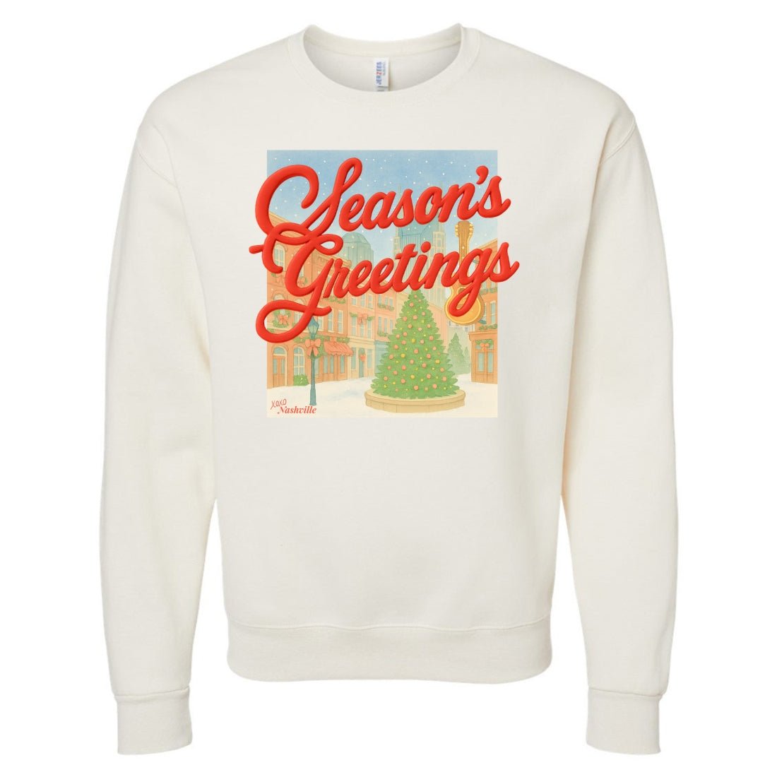 PUFF Make It Yours™ 'Season's Greetings' Crewneck Sweatshirt - United Monograms
