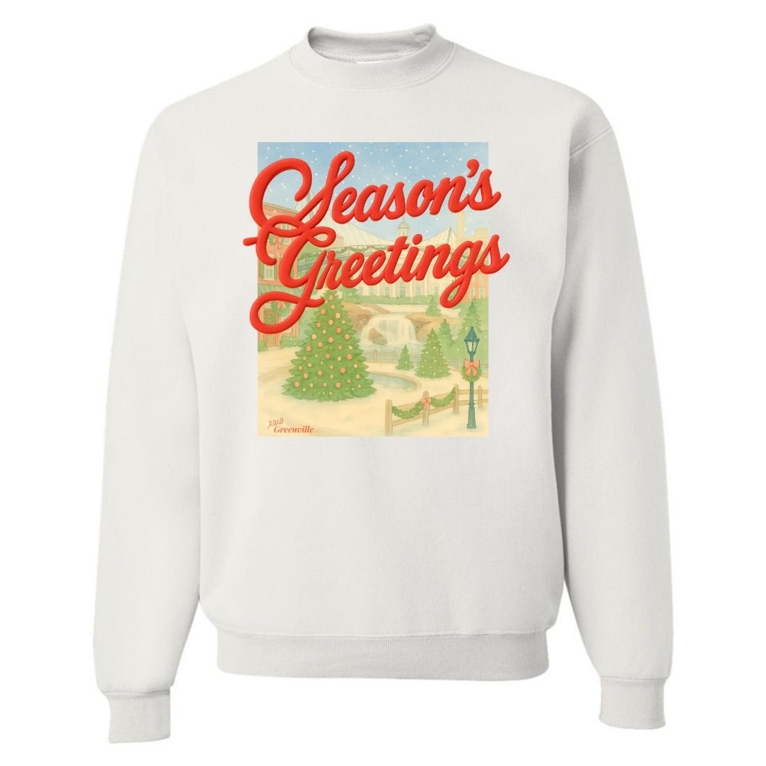 PUFF Make It Yours™ 'Season's Greetings' Crewneck Sweatshirt - United Monograms