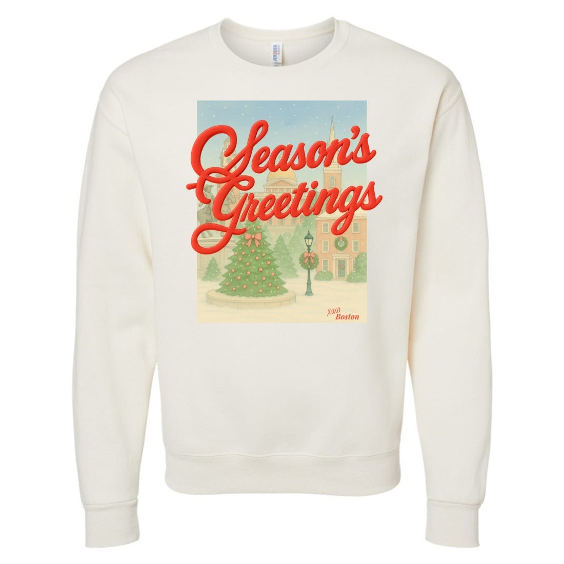 PUFF Make It Yours™ 'Season's Greetings' Crewneck Sweatshirt - United Monograms