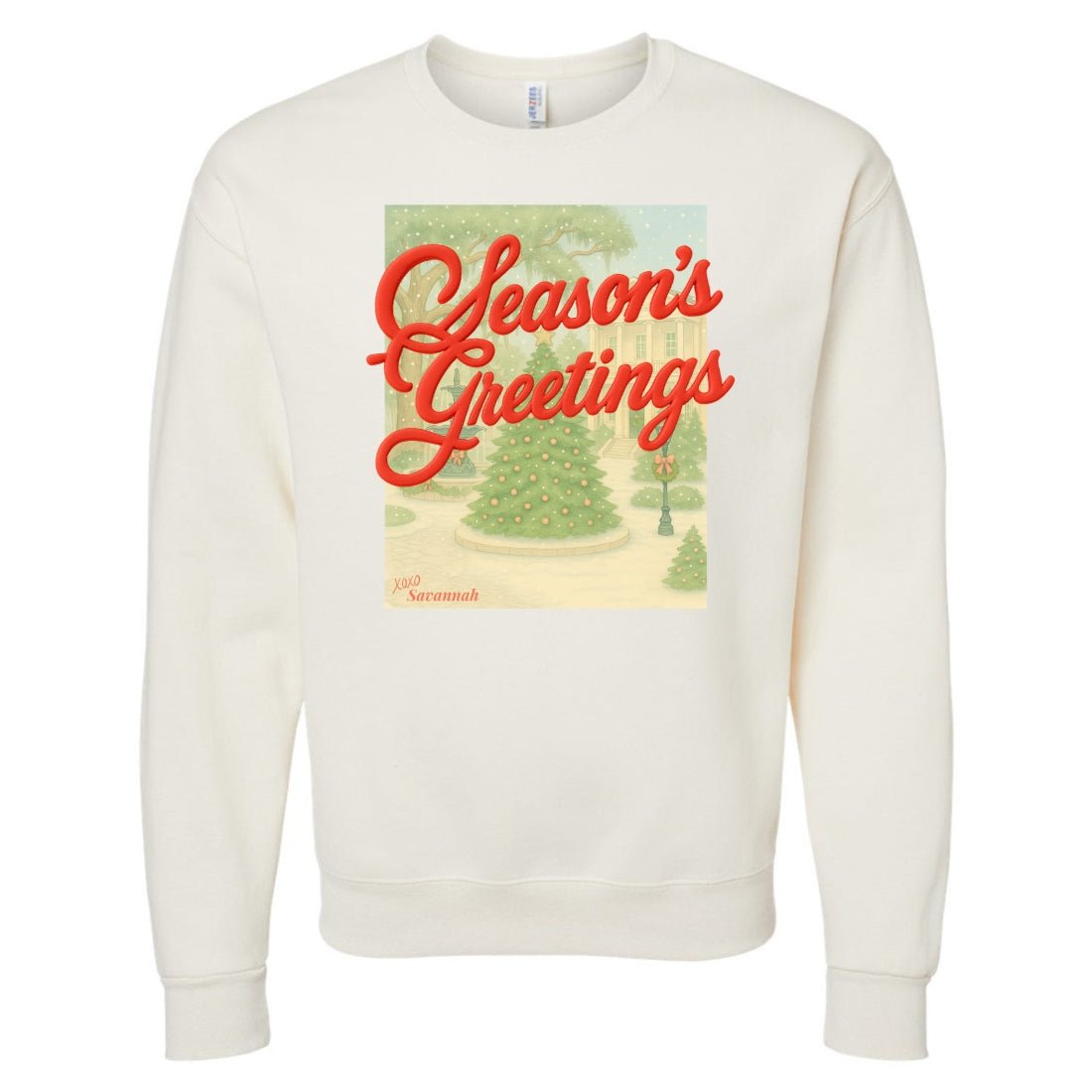 PUFF Make It Yours™ 'Season's Greetings' Crewneck Sweatshirt - United Monograms