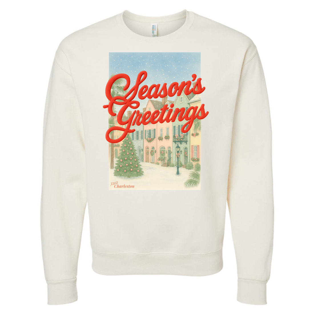 PUFF Make It Yours™ 'Season's Greetings' Crewneck Sweatshirt - United Monograms