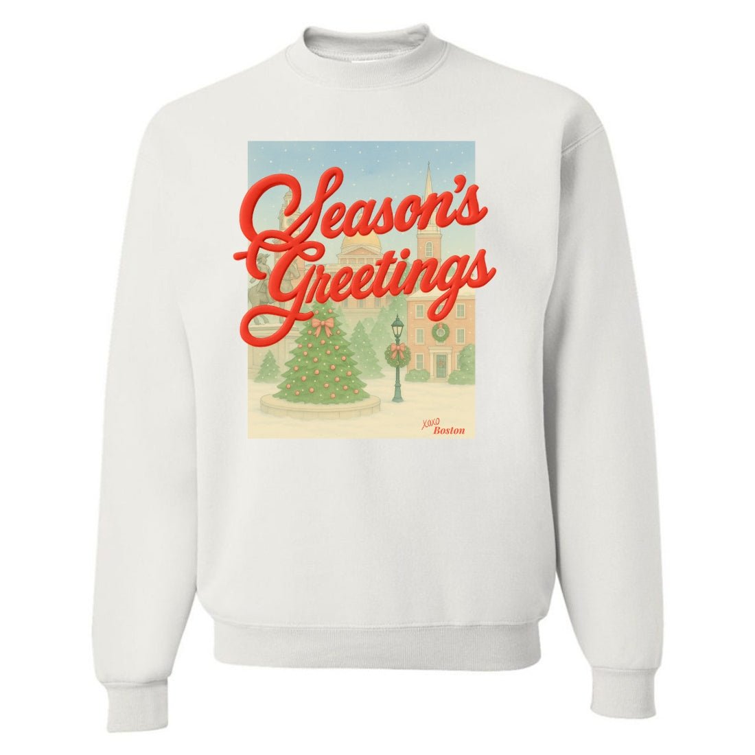 PUFF Make It Yours™ 'Season's Greetings' Crewneck Sweatshirt - United Monograms