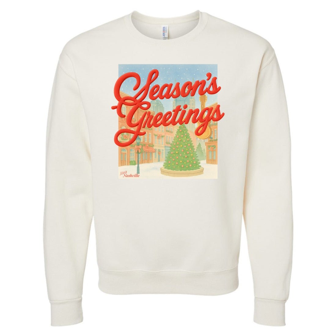 PUFF Make It Yours™ 'Season's Greetings' Crewneck Sweatshirt - United Monograms