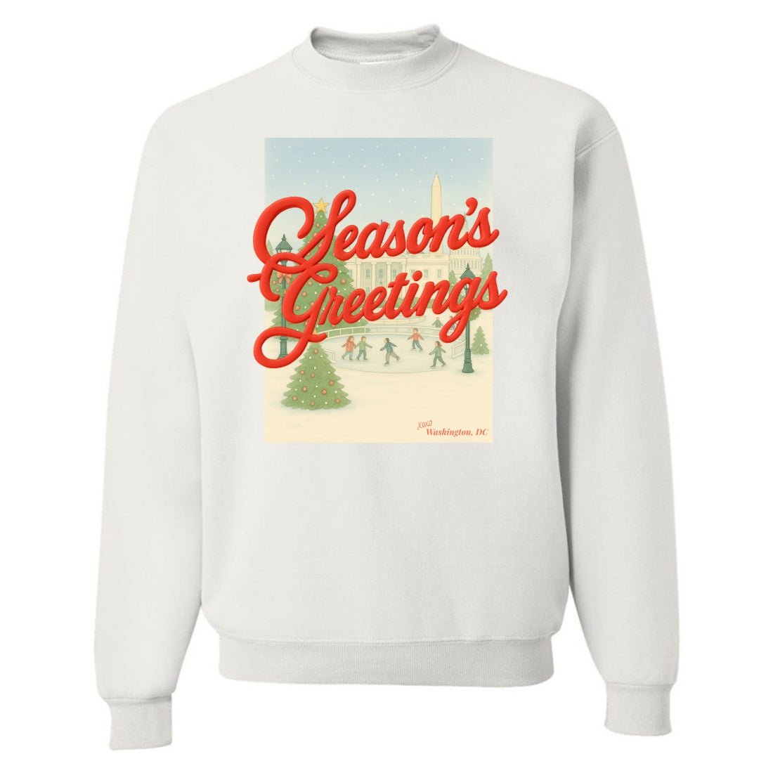 PUFF Make It Yours™ 'Season's Greetings' Crewneck Sweatshirt - United Monograms