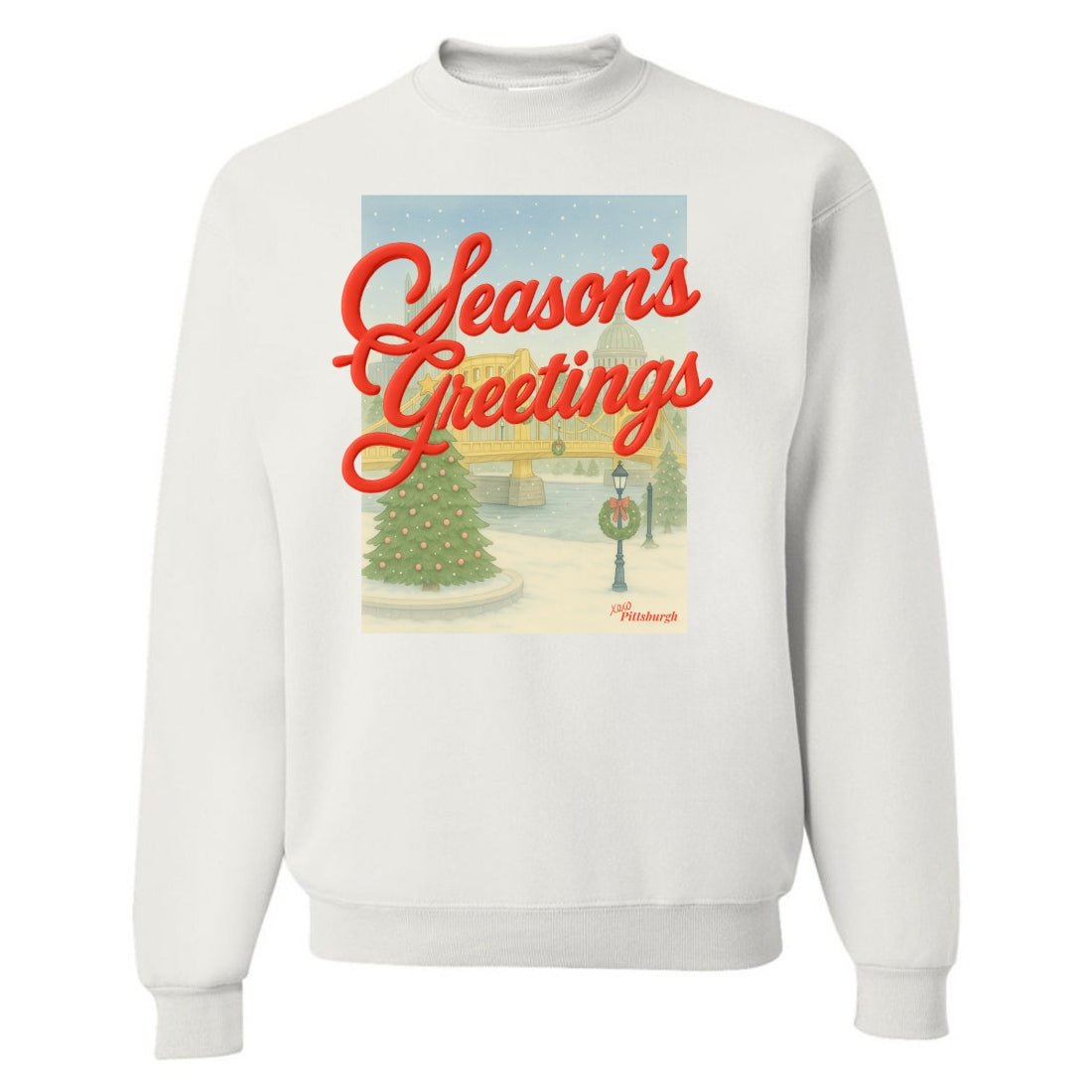 PUFF Make It Yours™ 'Season's Greetings' Crewneck Sweatshirt - United Monograms