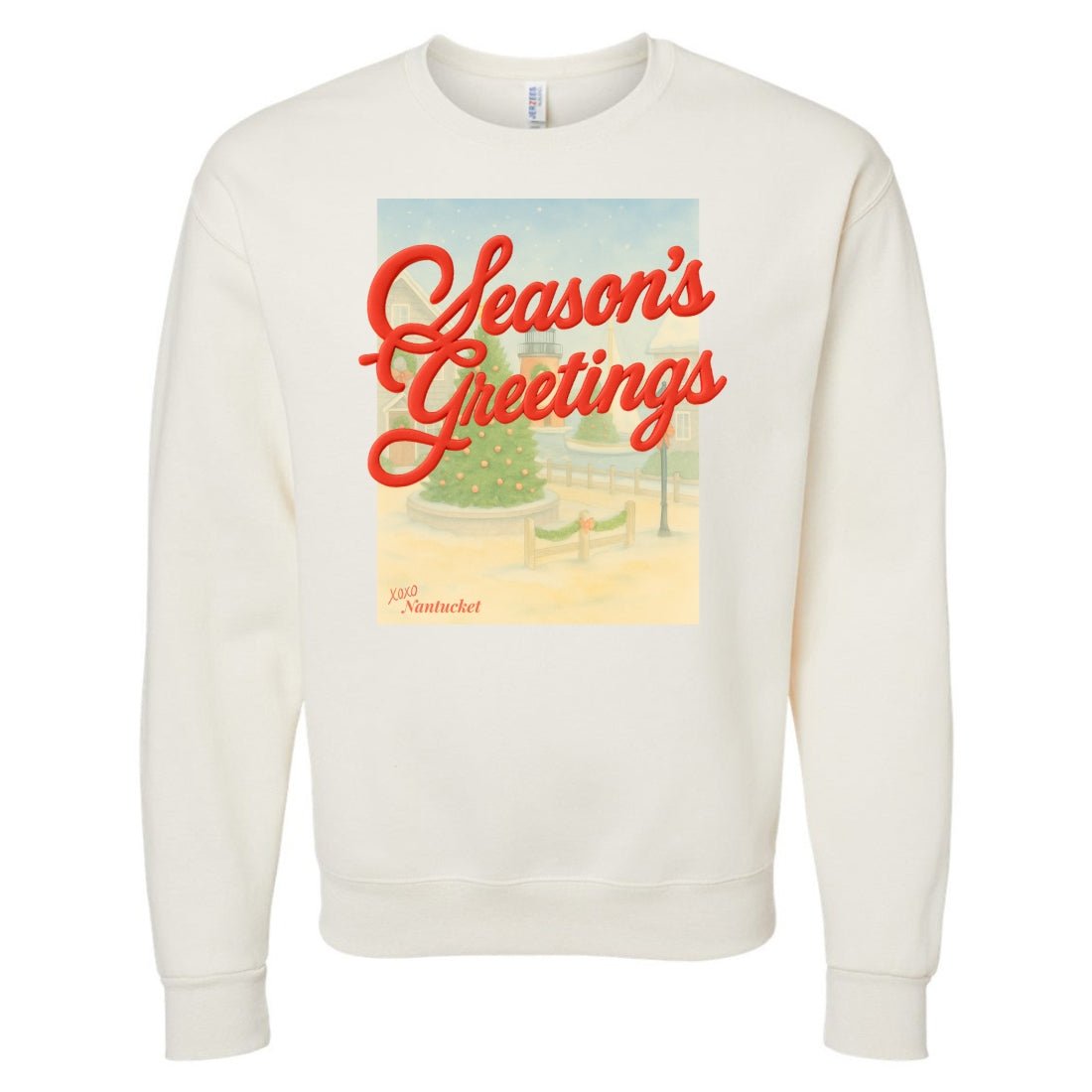 PUFF Make It Yours™ 'Season's Greetings' Crewneck Sweatshirt - United Monograms