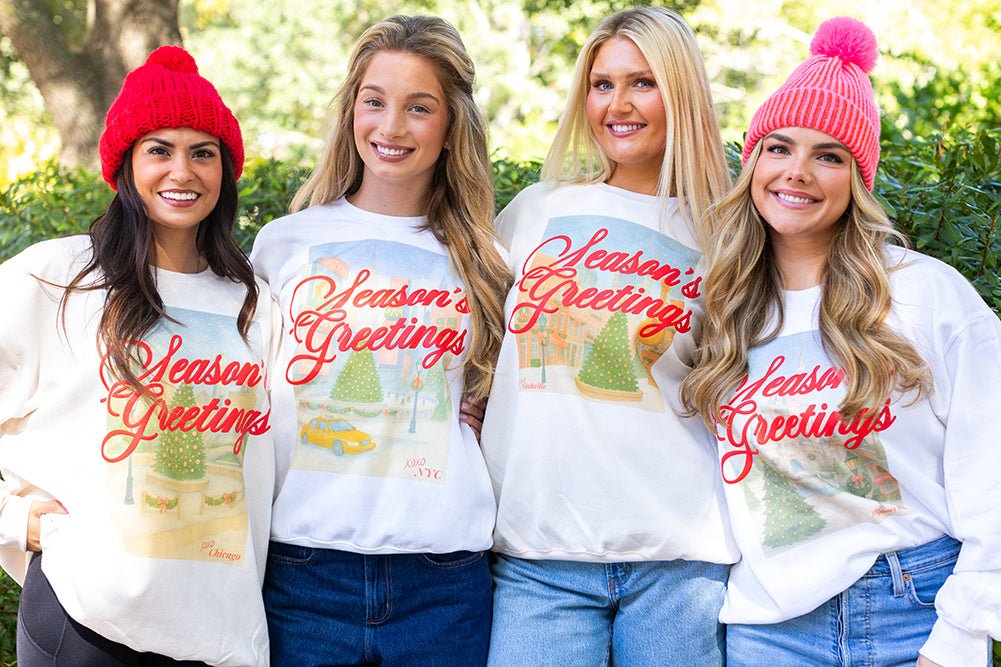 PUFF Make It Yours™ 'Season's Greetings' Crewneck Sweatshirt - United Monograms