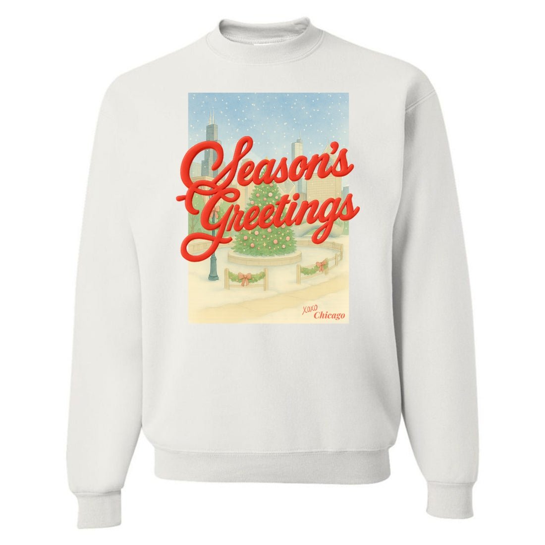 PUFF Make It Yours™ 'Season's Greetings' Crewneck Sweatshirt - United Monograms