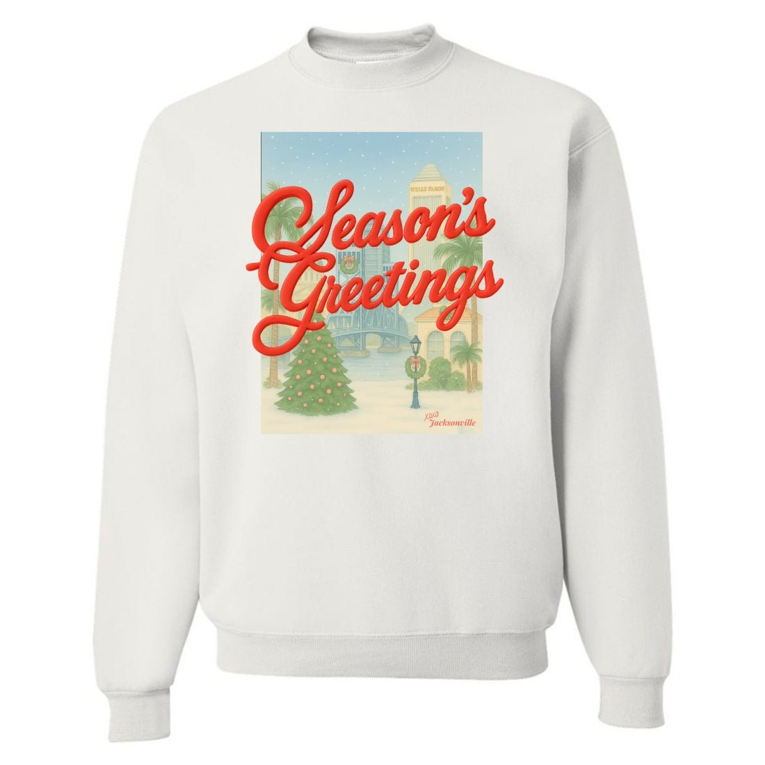 PUFF Make It Yours™ 'Season's Greetings' Crewneck Sweatshirt - United Monograms