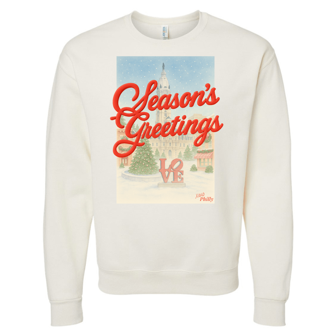 PUFF Make It Yours™ 'Season's Greetings' Crewneck Sweatshirt - United Monograms