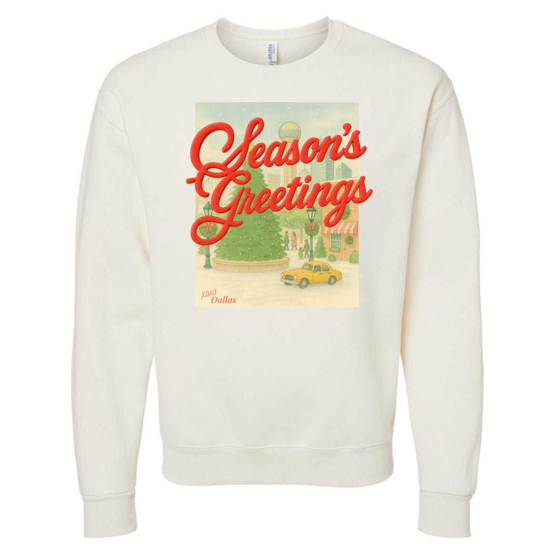 PUFF Make It Yours™ 'Season's Greetings' Crewneck Sweatshirt - United Monograms