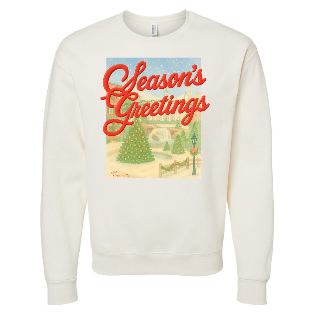 PUFF Make It Yours™ 'Season's Greetings' Crewneck Sweatshirt - United Monograms