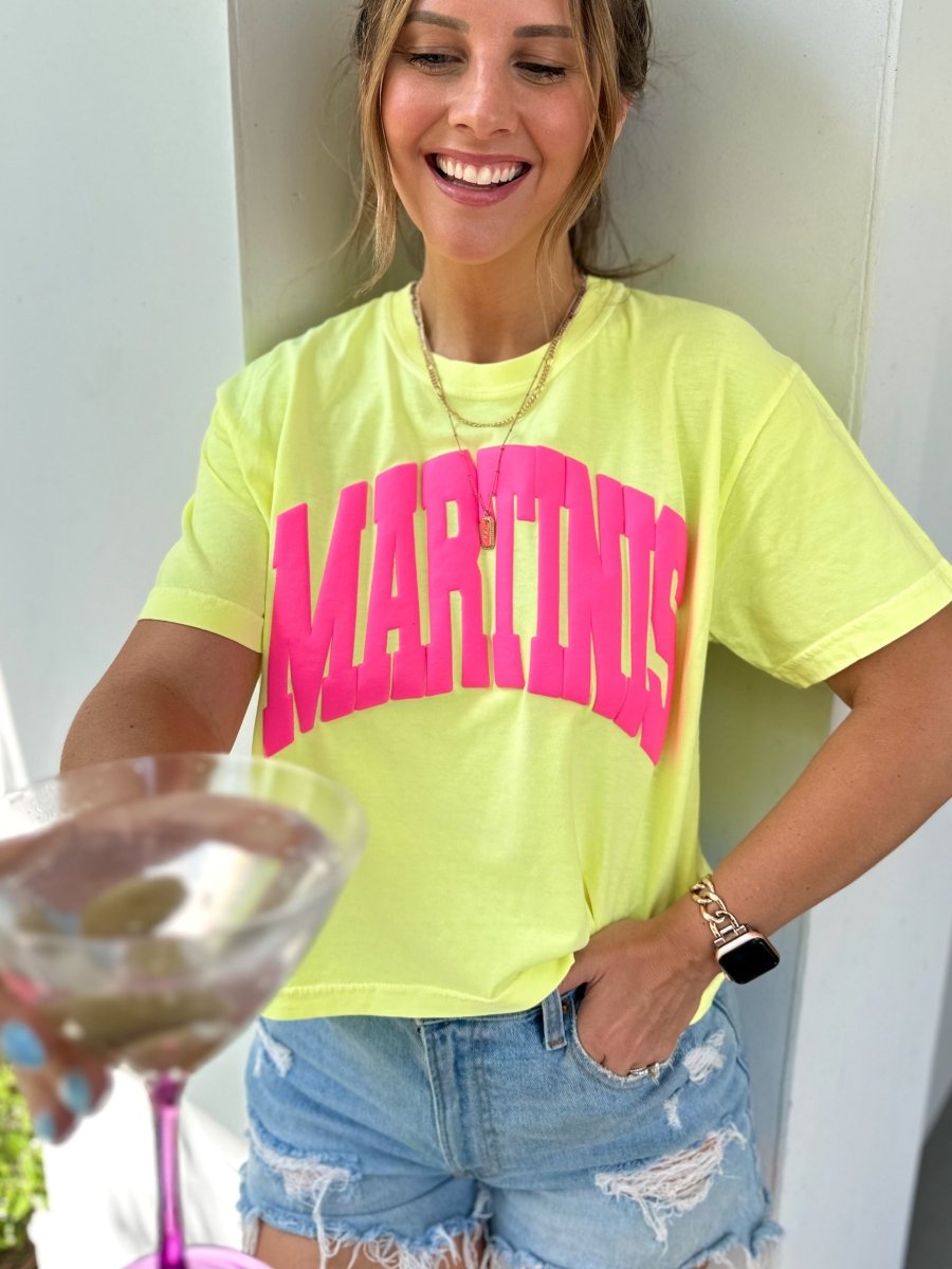 PUFF 'MARTINIS' Boxy Tee - United Monograms