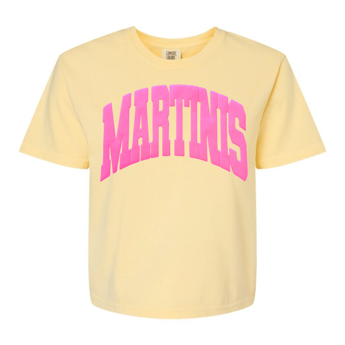 PUFF 'MARTINIS' Boxy Tee - United Monograms