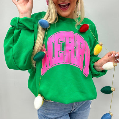 PUFF ‘Merry Pop Of Dopamine’ Crewneck Sweatshirt - United Monograms