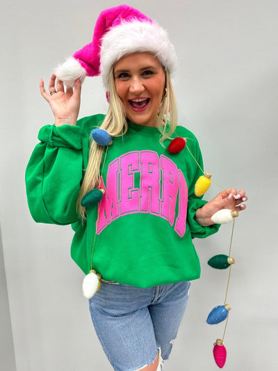 PUFF ‘Merry Pop Of Dopamine’ Crewneck Sweatshirt - United Monograms
