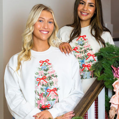 PUFF ‘The Girliest Bow Tree’ Crewneck Sweatshirt - United Monograms