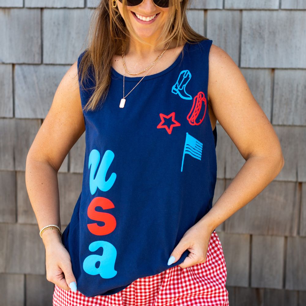 PUFF ‘USA Dopamine Doodles’ Tank Top - United Monograms