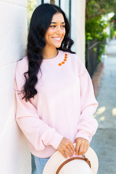 'Pumpkin Collar' Crewneck Sweatshirt - United Monograms