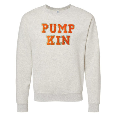 Pumpkin Letter Patch Crewneck Sweatshirt - United Monograms