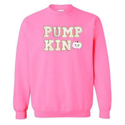 Pumpkin Letter Patch Crewneck Sweatshirt - United Monograms