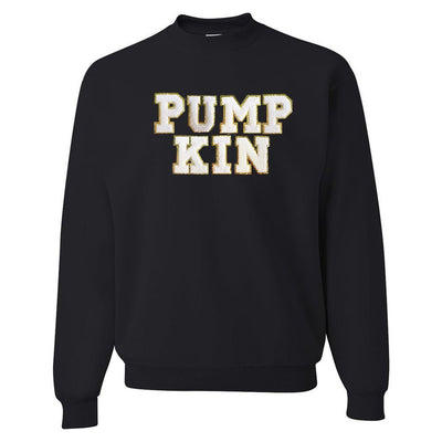 Pumpkin Letter Patch Crewneck Sweatshirt - United Monograms