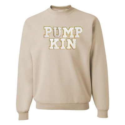 Pumpkin Letter Patch Crewneck Sweatshirt - United Monograms
