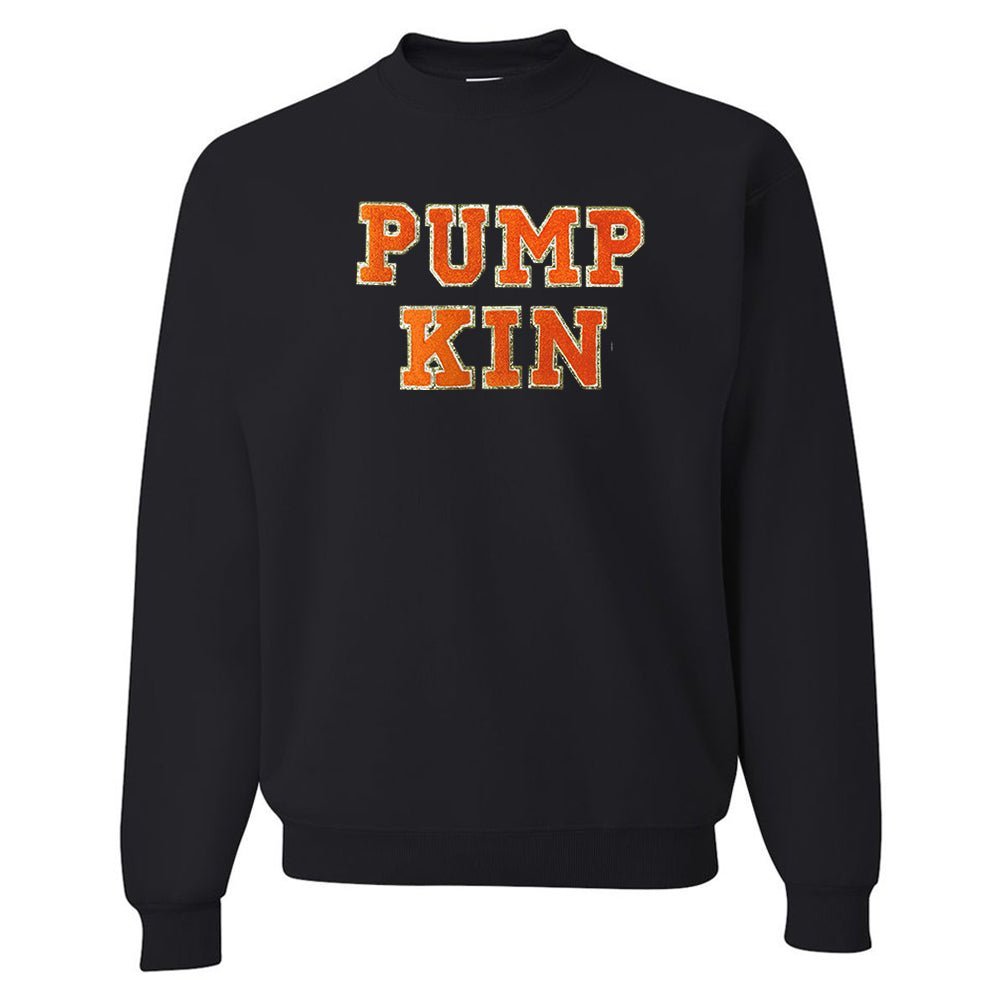 Pumpkin Letter Patch Crewneck Sweatshirt - United Monograms