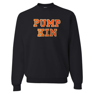 Pumpkin Letter Patch Crewneck Sweatshirt - United Monograms