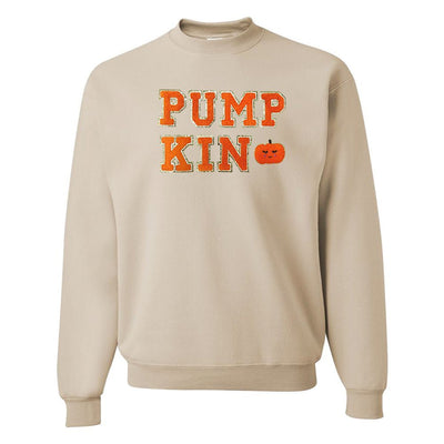 Pumpkin Letter Patch Crewneck Sweatshirt - United Monograms