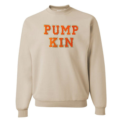 Pumpkin Letter Patch Crewneck Sweatshirt - United Monograms