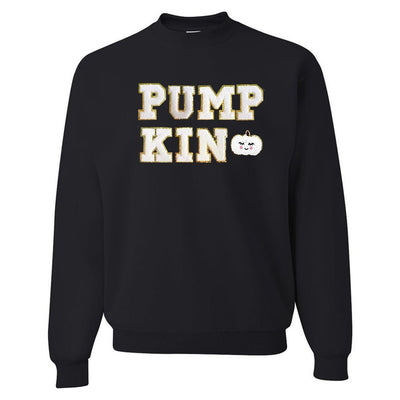Pumpkin Letter Patch Crewneck Sweatshirt - United Monograms