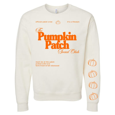 'Pumpkin Patch Social Club' Crewneck Sweatshirt - United Monograms