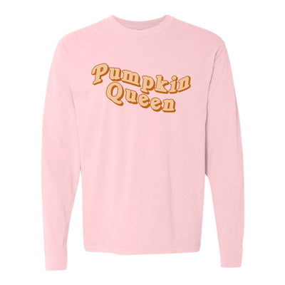 'Pumpkin Queen' Comfort Colors Long Sleeve T - Shirt - United Monograms