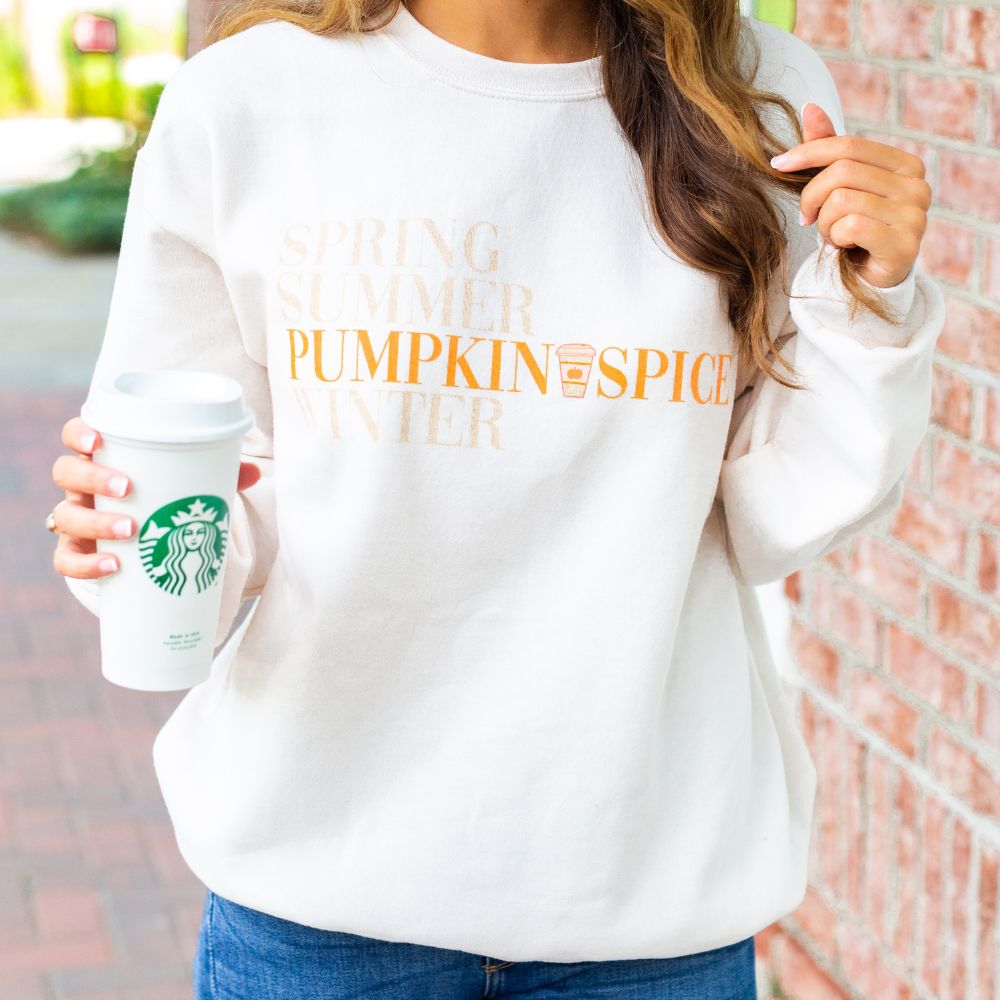 'Pumpkin Spice Season' Crewneck Sweatshirt - United Monograms
