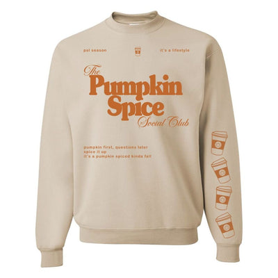 'Pumpkin Spice Social Club' Crewneck Sweatshirt - United Monograms