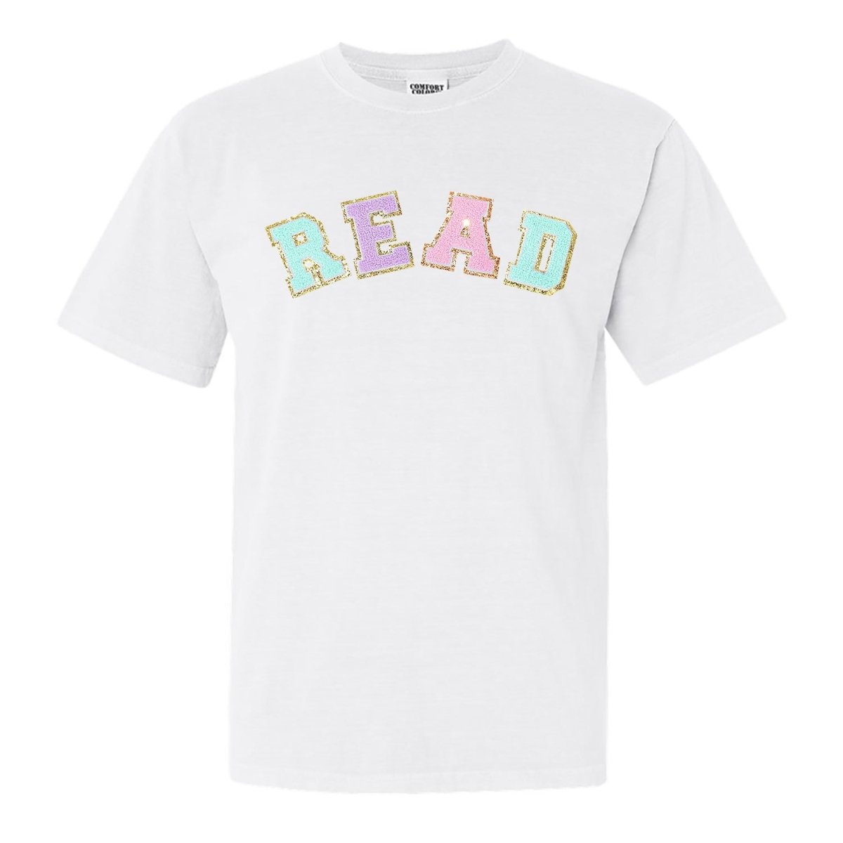 Read Letter Patch Comfort Colors T - Shirt - United Monograms