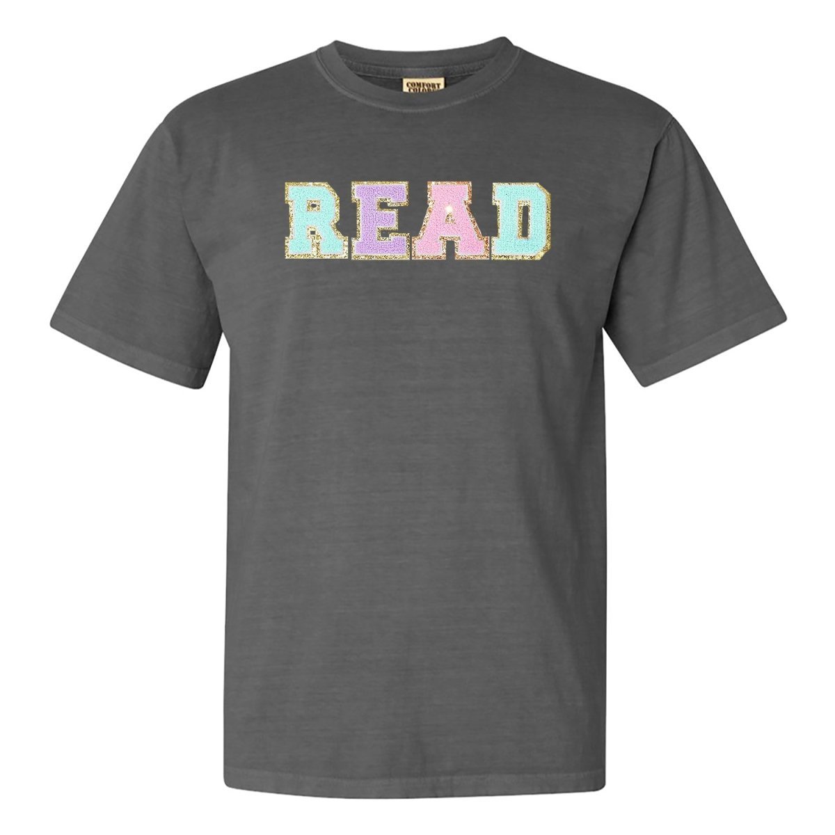 Read Letter Patch Comfort Colors T - Shirt - United Monograms