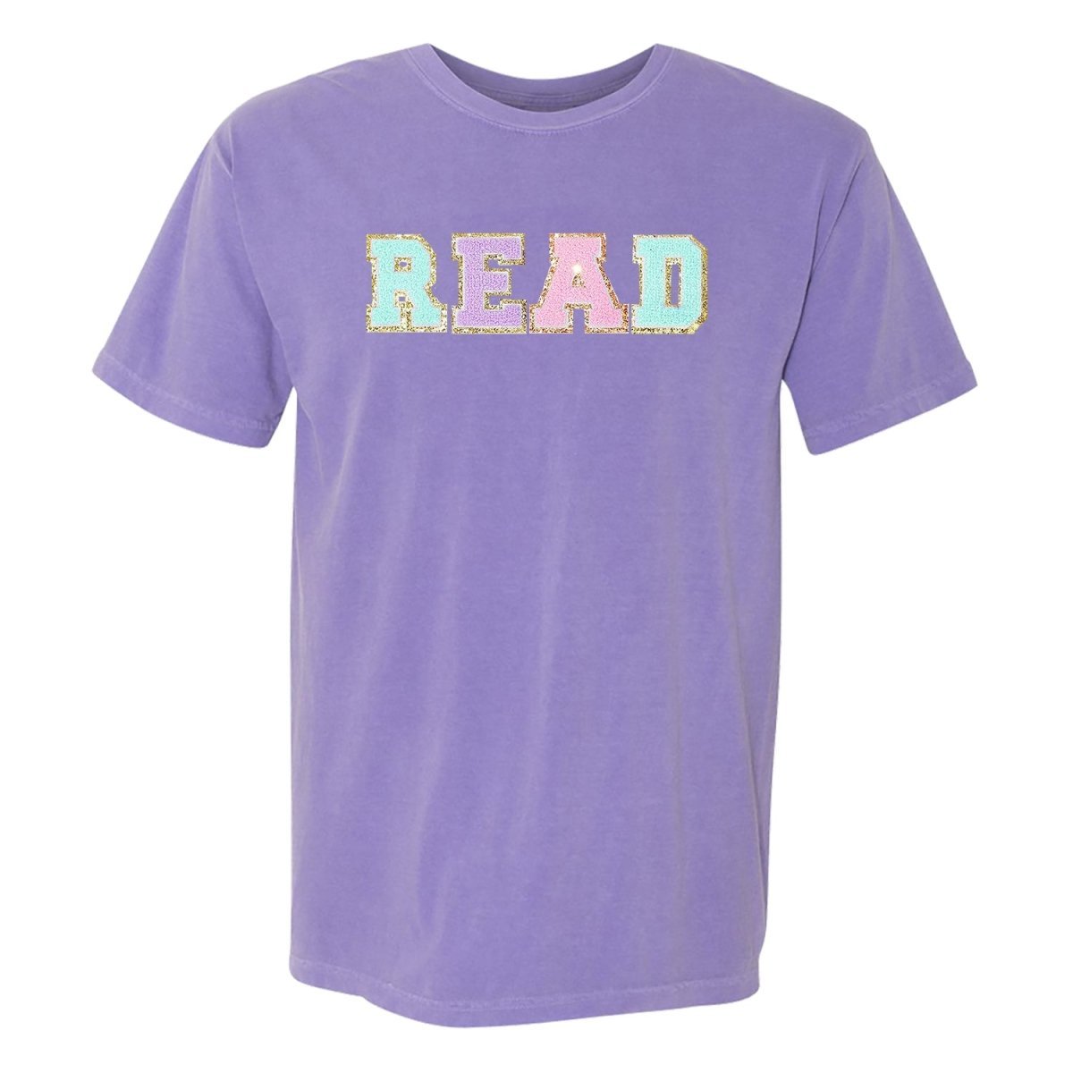 Read Letter Patch Comfort Colors T - Shirt - United Monograms