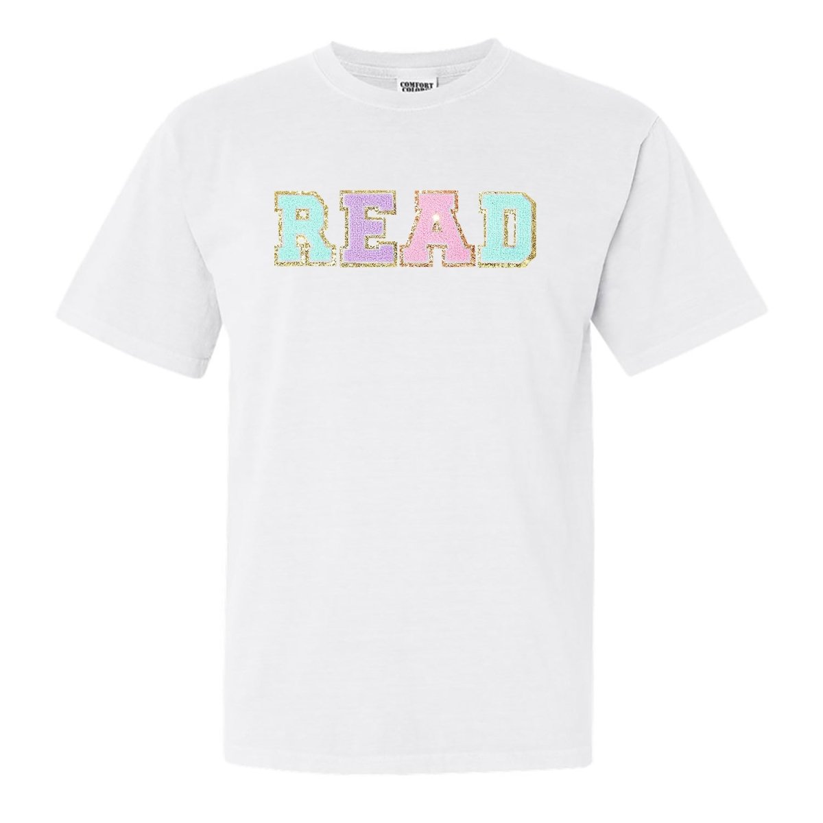Read Letter Patch Comfort Colors T - Shirt - United Monograms