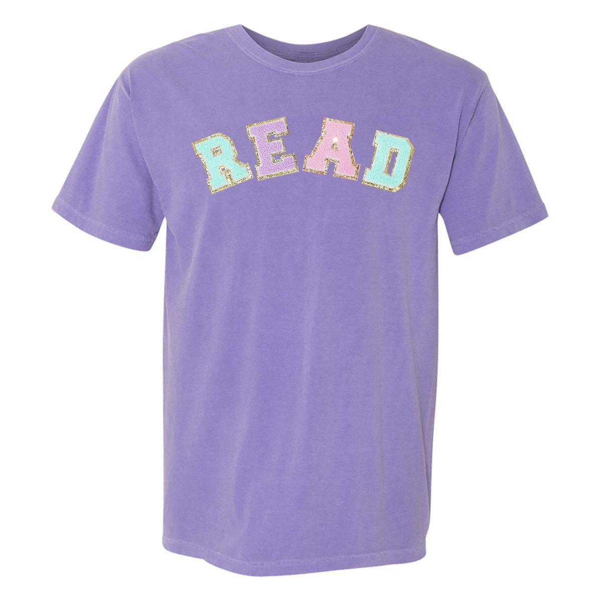 Read Letter Patch Comfort Colors T - Shirt - United Monograms