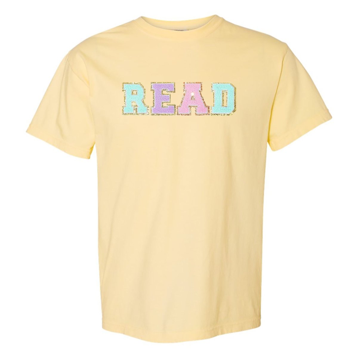 Read Letter Patch Comfort Colors T - Shirt - United Monograms