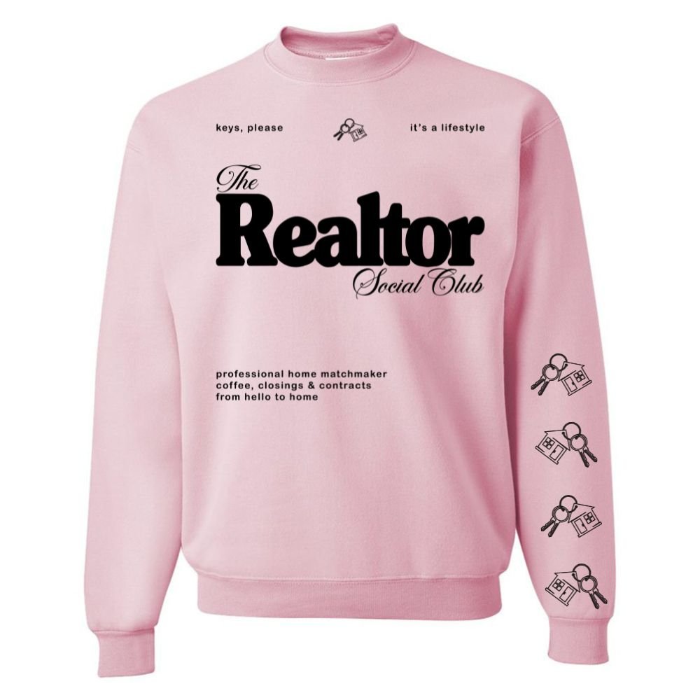 ‘Realtor Social Club' Crewneck Sweatshirt - United Monograms