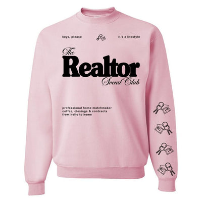 ‘Realtor Social Club' Crewneck Sweatshirt - United Monograms