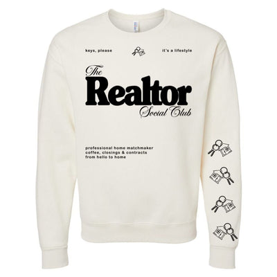 ‘Realtor Social Club' Crewneck Sweatshirt - United Monograms