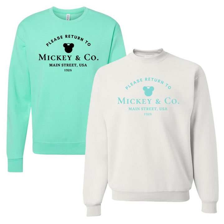 Return To Mickey Co. Crewneck Sweatshirt United Monograms