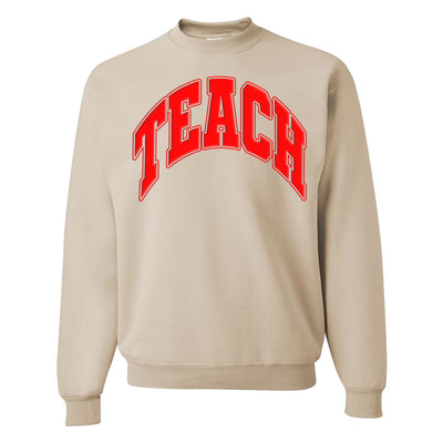 'Teach' PUFF Crewneck Sweatshirt